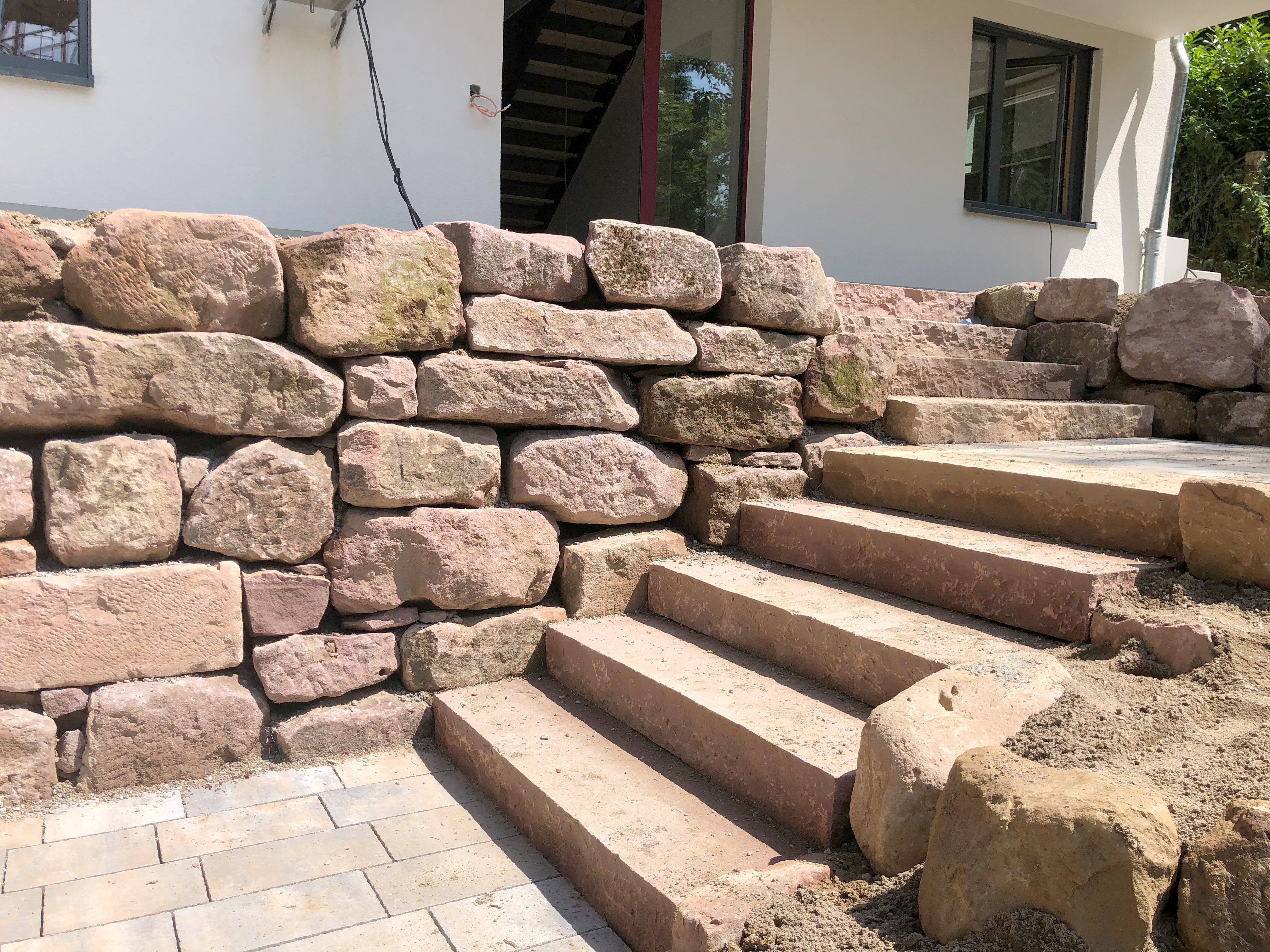 Trepope made of natural stone